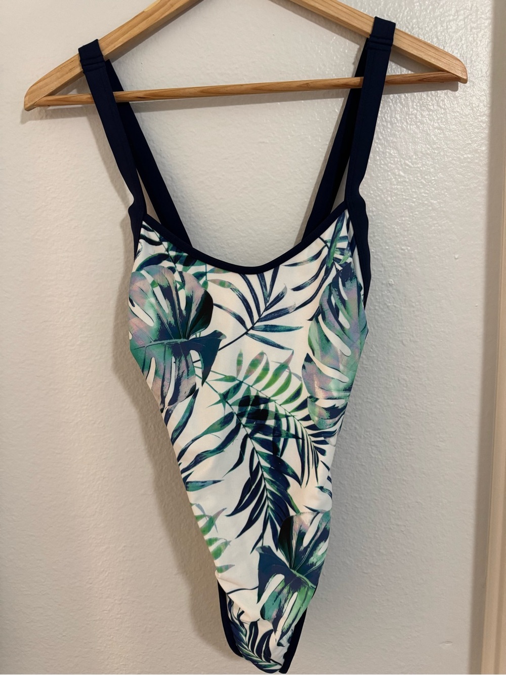 L-Pace Navy & Tropical Leaf women’s  One-Piece Swimsuit